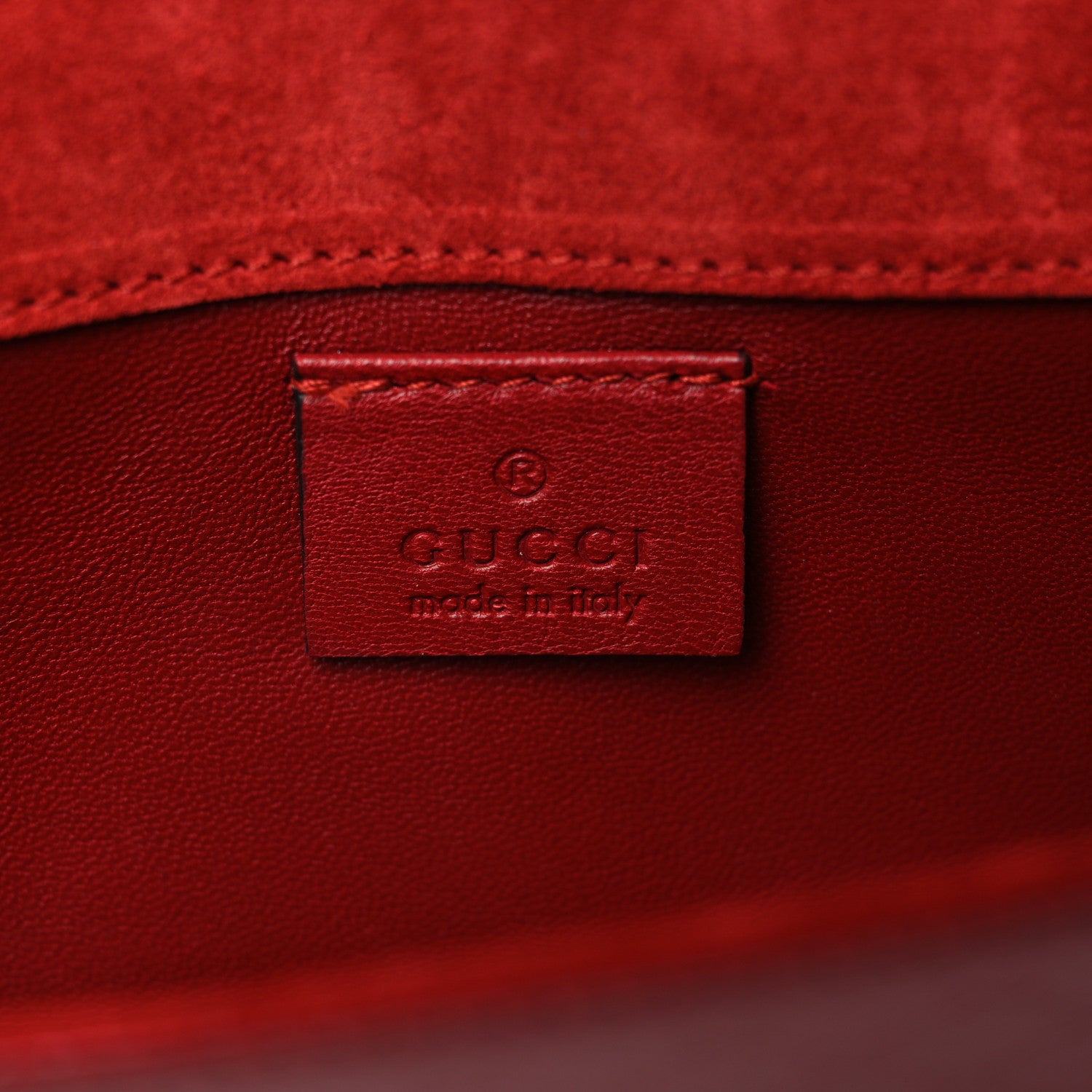 Gucci Patent Microguccissima Small Broadway Clutch Red 7 of 9
