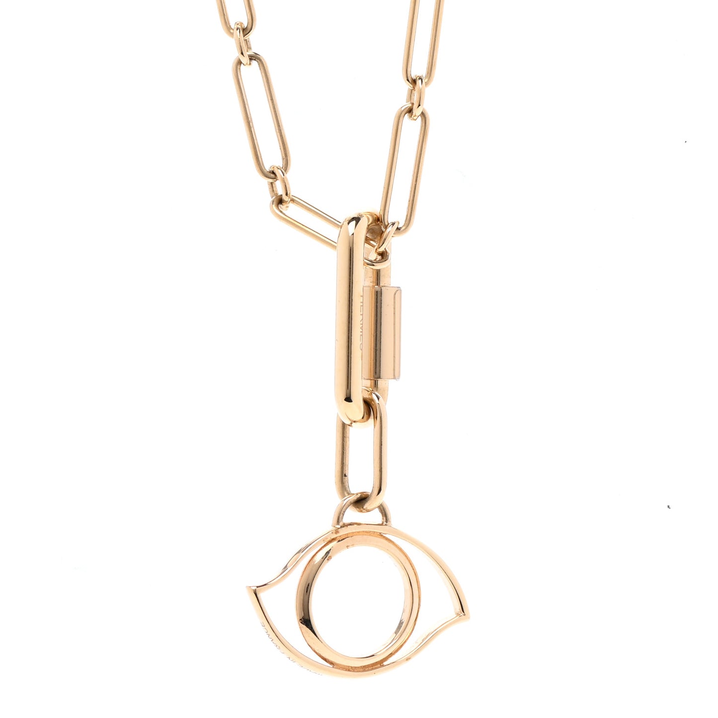 Permabrass Curiosite Charm Pendant Necklace Dore