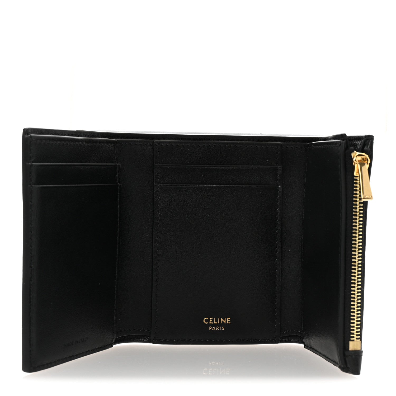 Celine Grained Calfskin Nino Wallet Black 5 of 8