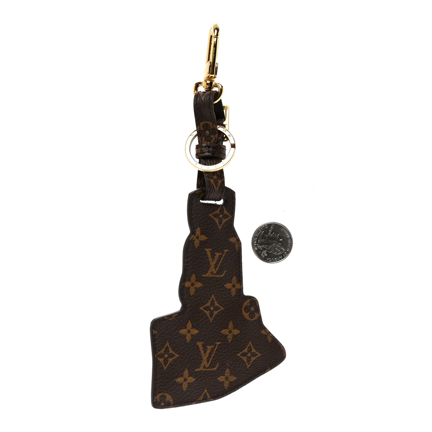 X LOL Monogram Charm Key Holder