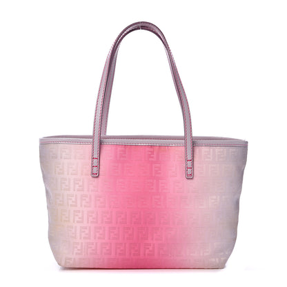 Fendi Zucchino Vitello Ombre Roll Tote Fuxia Lavanda 1 of 11