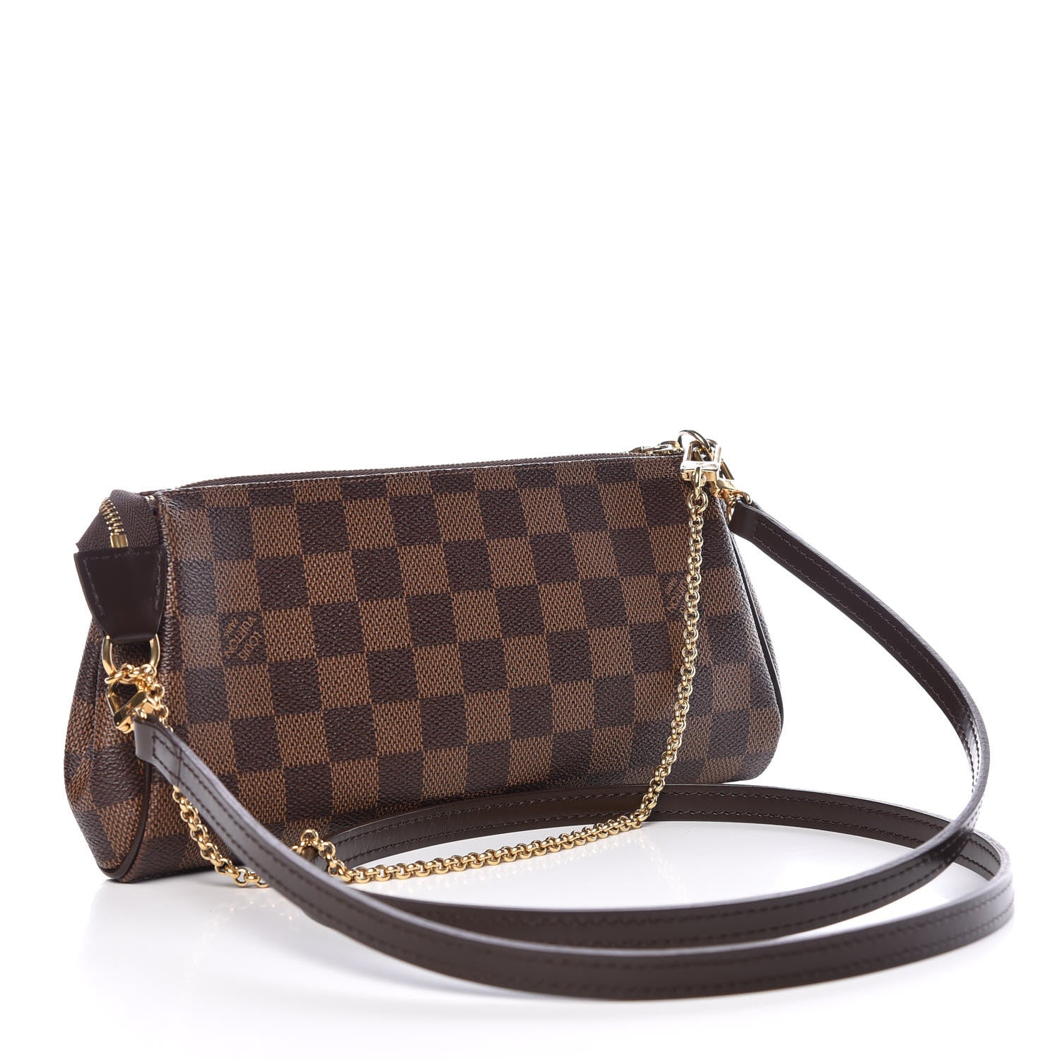Louis Vuitton Damier Ebene Eva Clutch 3 of 10