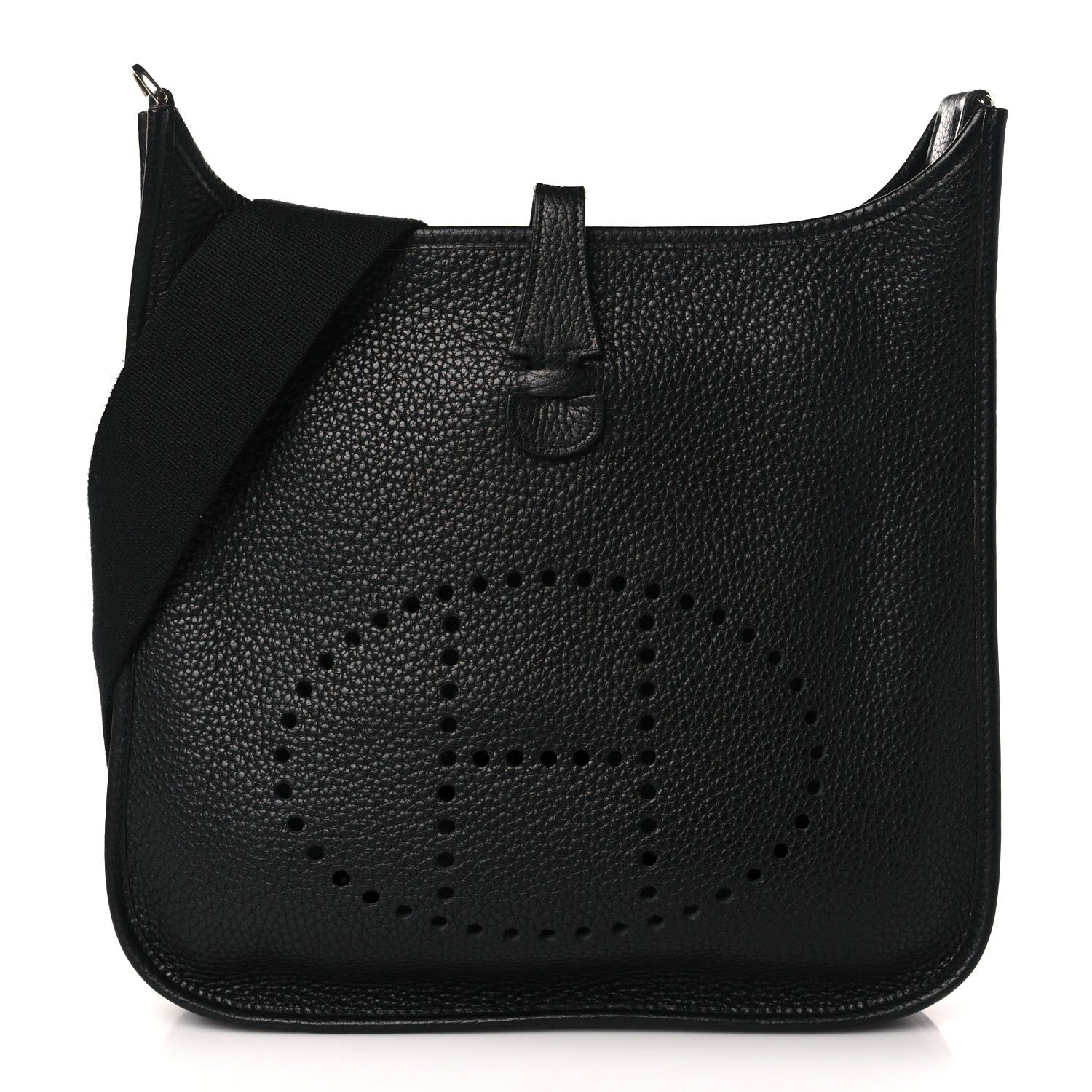 Hermes Taurillon Clemence Evelyne PM Black 1 of 9