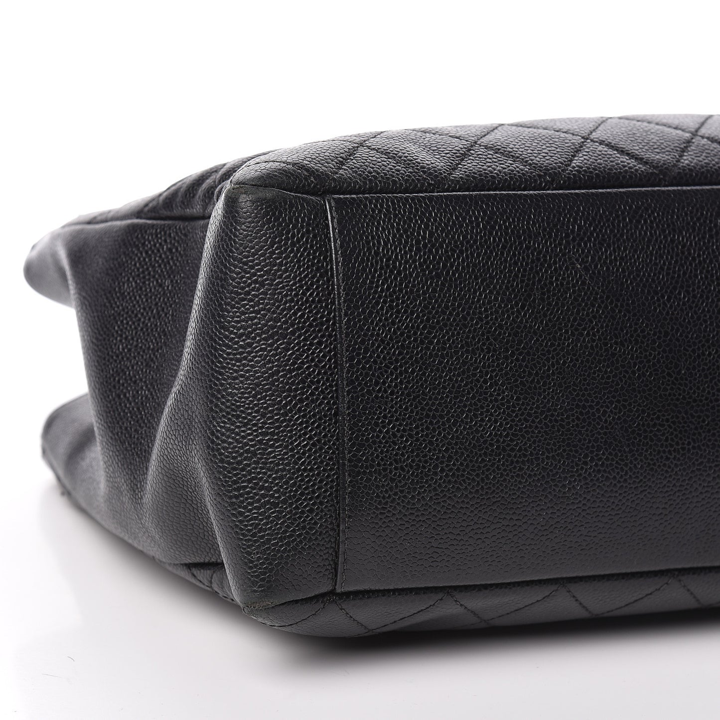 Caviar Quilted Grand Shopping Tote GST Black