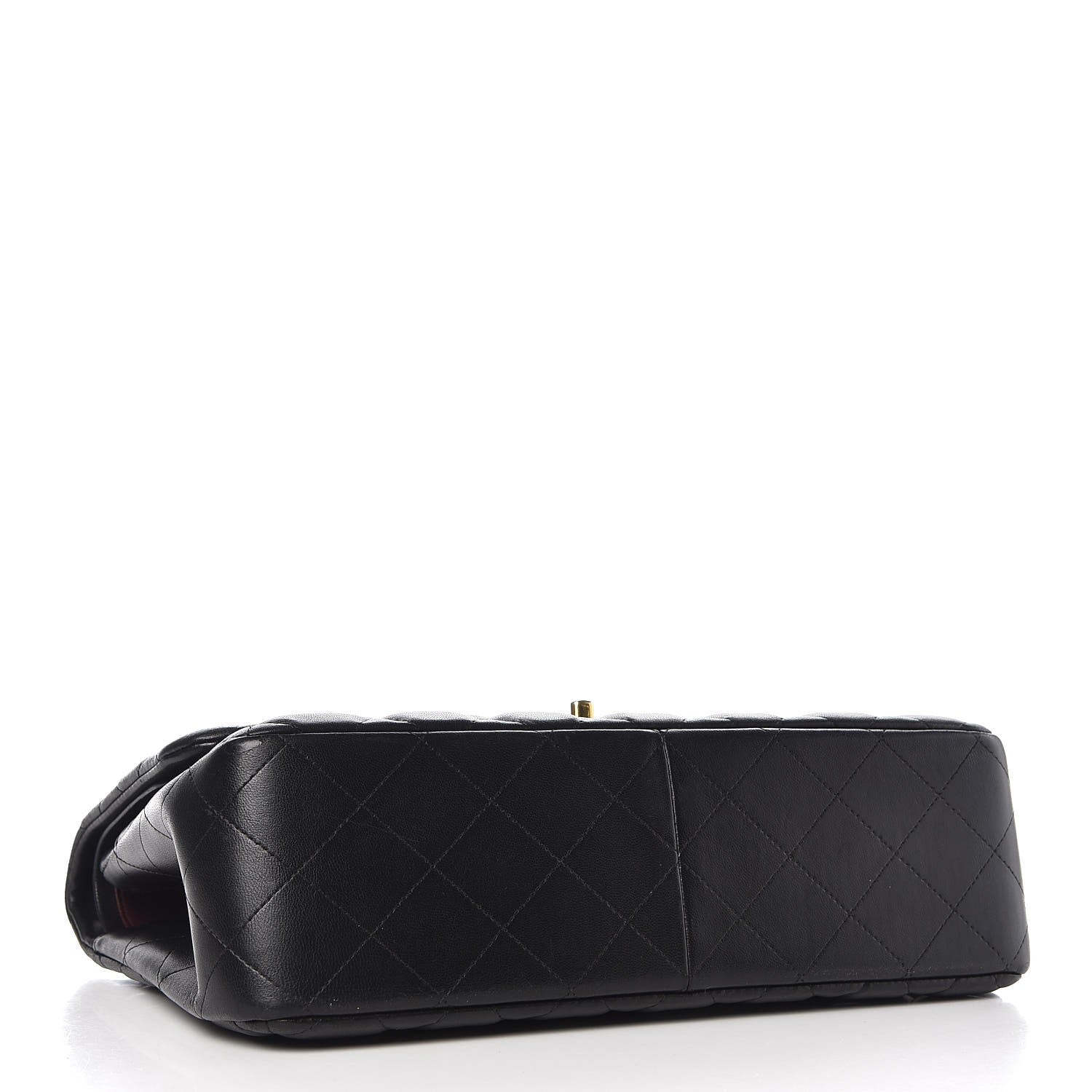 Chanel Lambskin Quilted Jumbo Double Flap Black 5 of 12