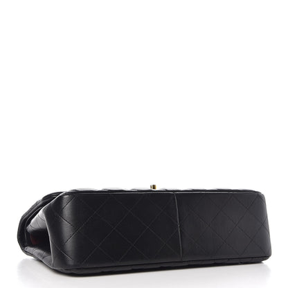 Chanel Lambskin Quilted Jumbo Double Flap Black 5 of 12