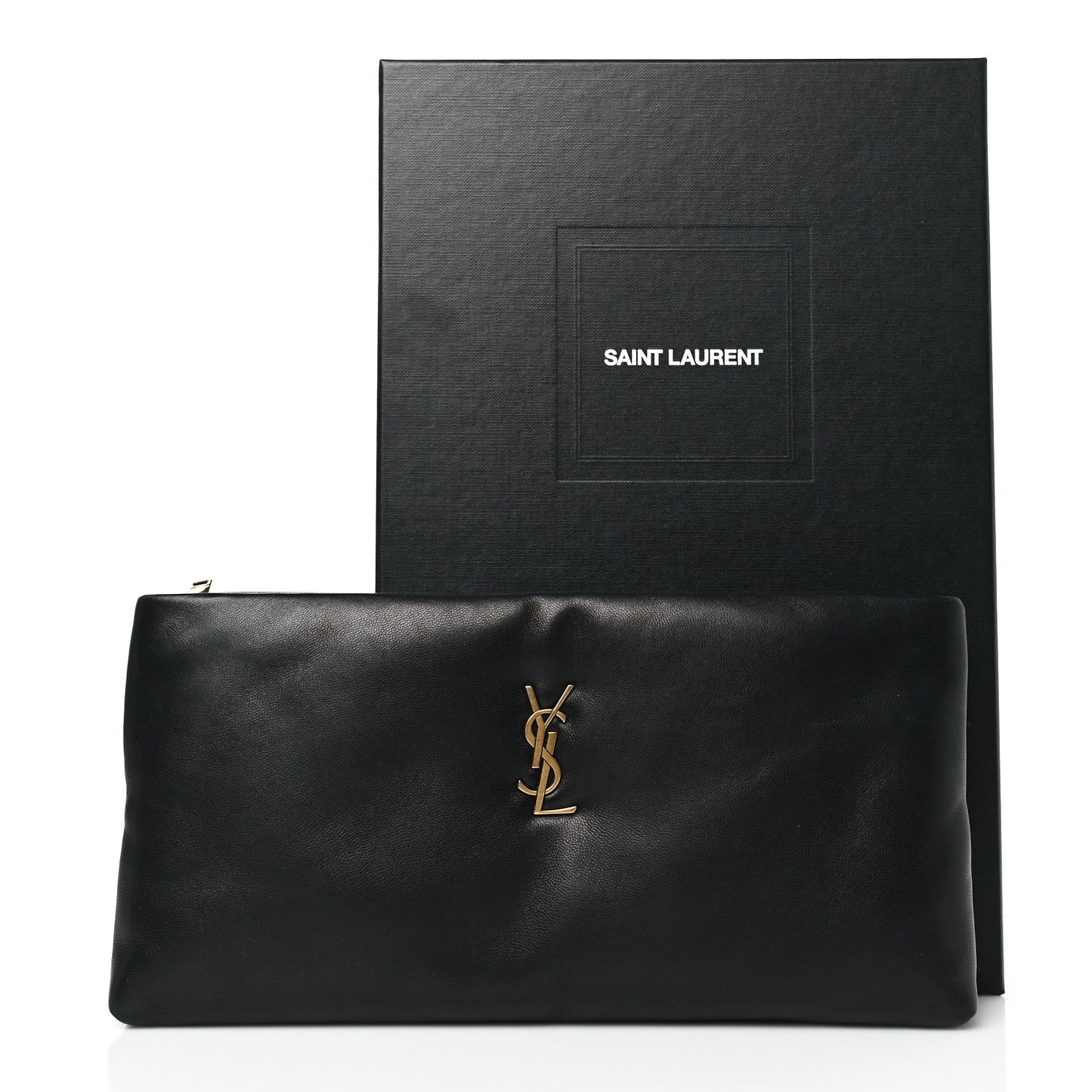 Lambskin Long Calypso Pouch Black