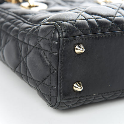 Christian Dior Lambskin Cannage Small Lucky Badges My Lady Dior Black 10 of 11