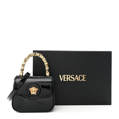 Versace Patent Mini La Medusa Bag Black 11 of 11