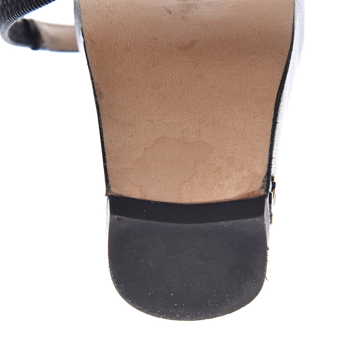 Chanel Lambskin Patent Cap Toe CC Slingback Sandals 36 Black 11 of 15