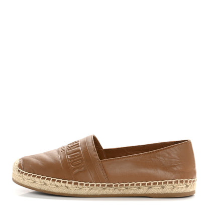 Christian Dior Lambskin Granville Espadrille 37 Golden Saddle 1 of 10