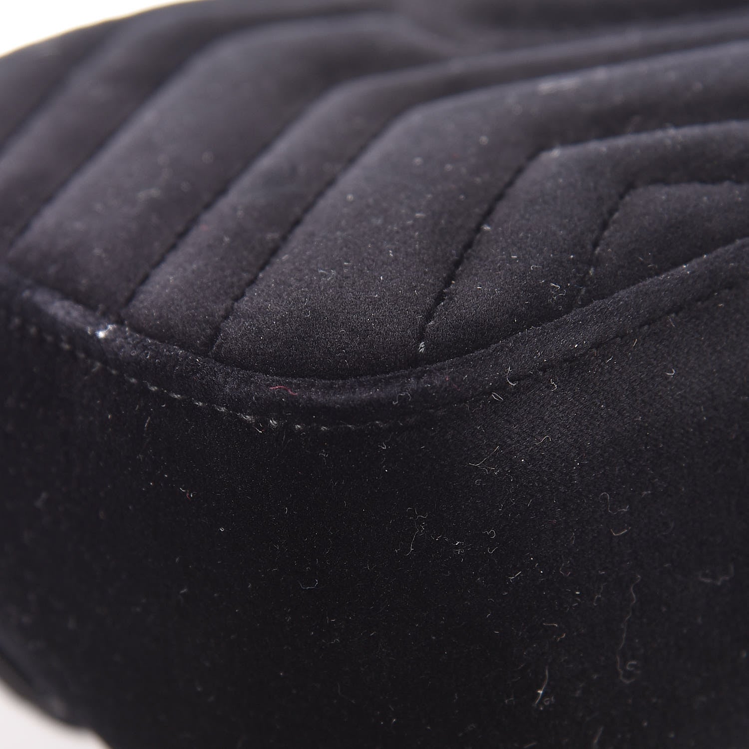 Gucci Velvet Matelasse Mini GG Marmont Shoulder Bag Black 12 of 17