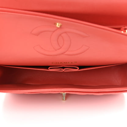 Chanel Caviar Quilted Medium Double Flap Light Red 5 of 12