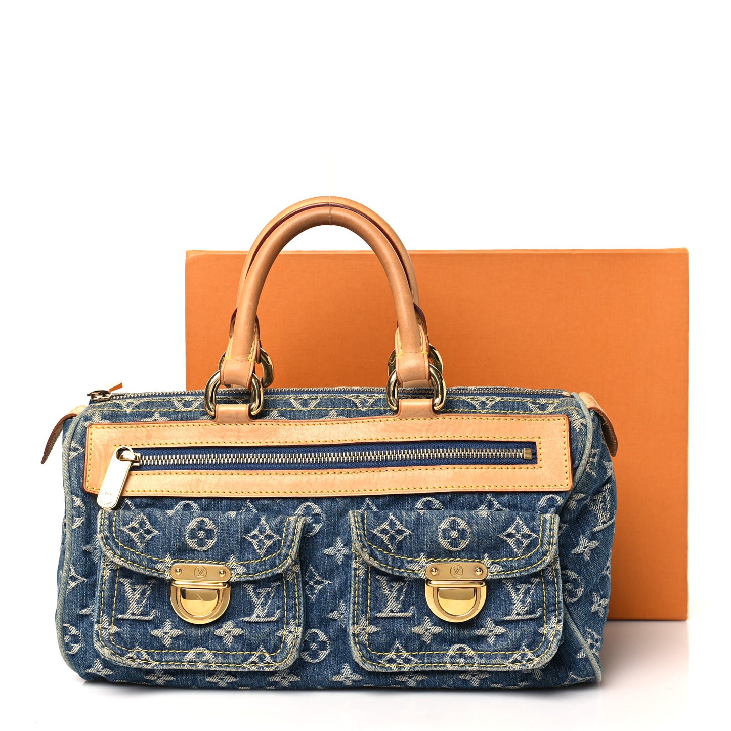 Monogram Denim Neo Speedy Blue