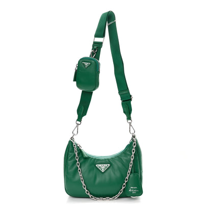 Prada Nappa Soft Padded Re-Edition 2005 Shoulder Bag Mango 1 of 9
