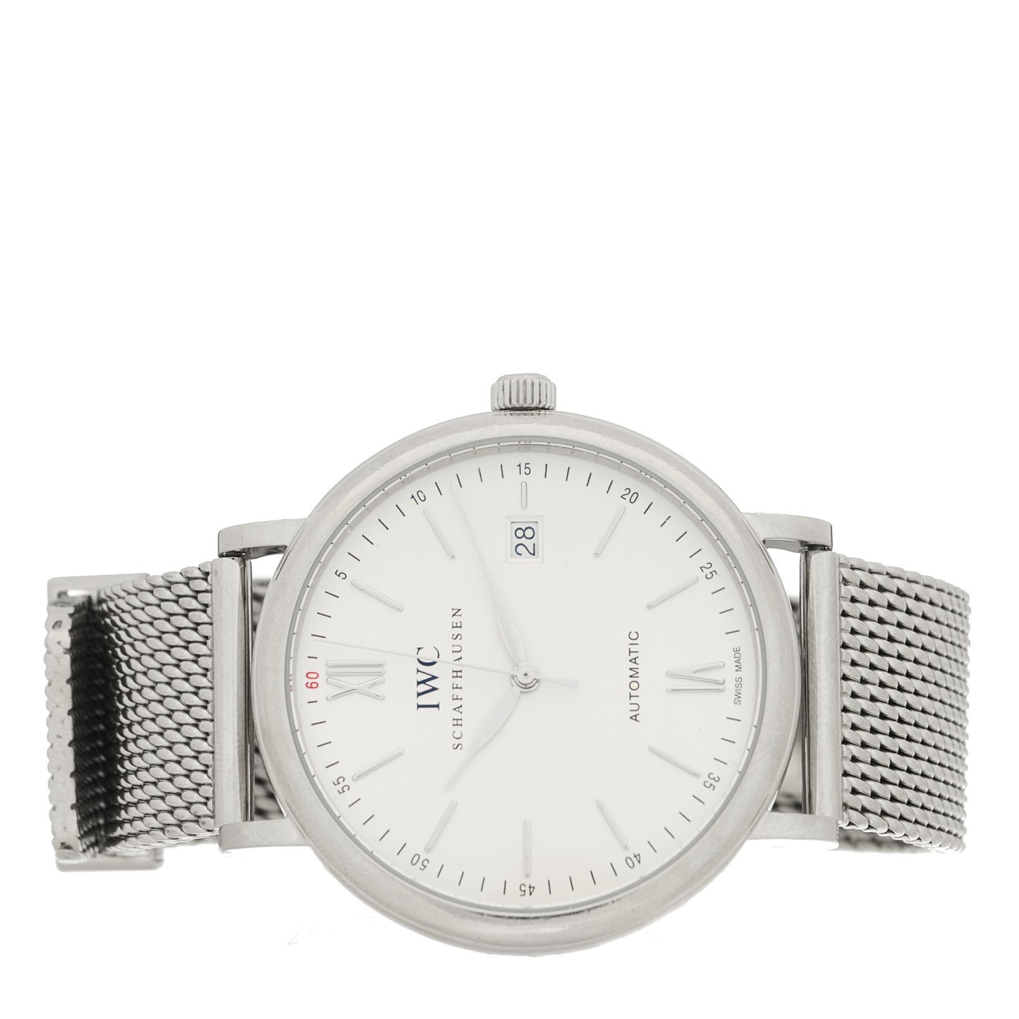 Stainless Steel 40mm Portofino Automatic Watch White IW356507