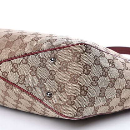 Gucci Monogram Medium Tote Red 9 of 11