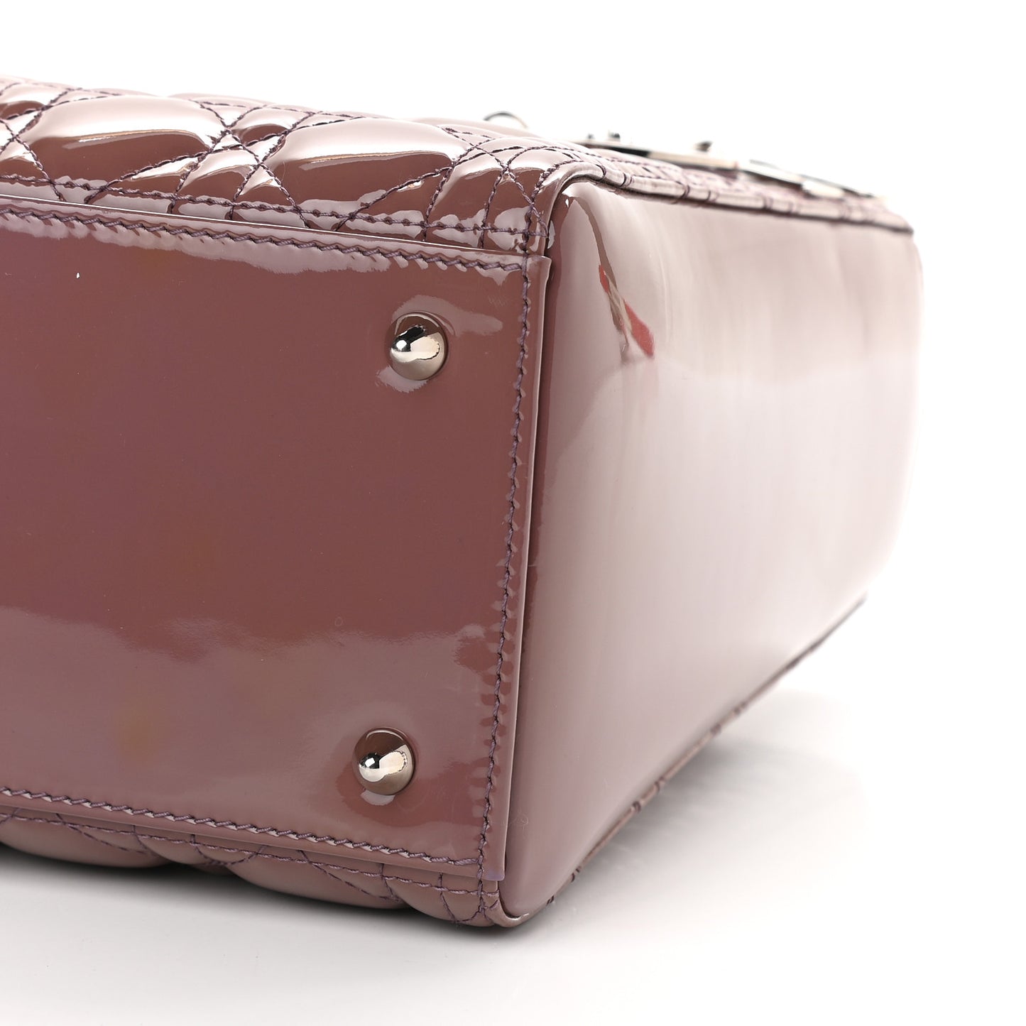 Patent Cannage Medium Lady Dior Purple