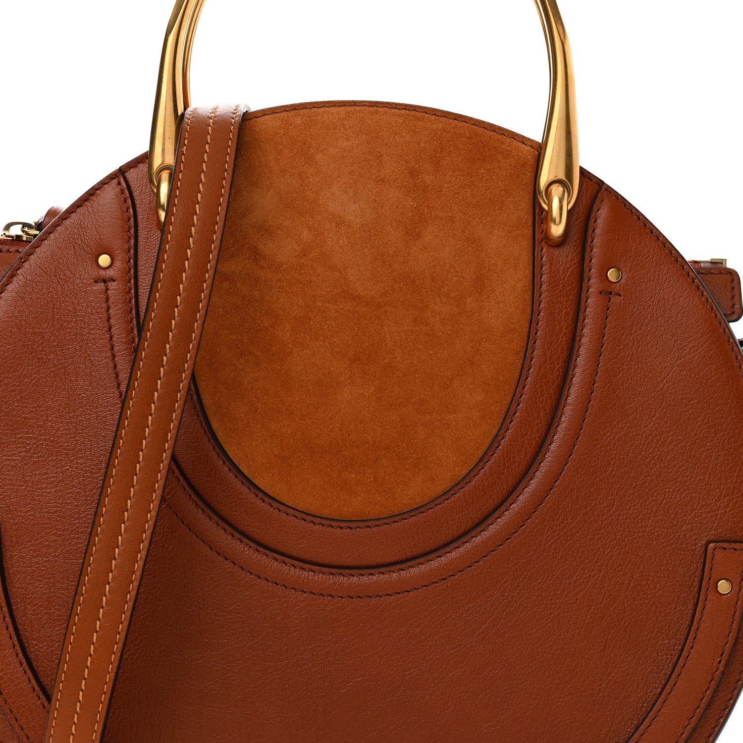Chloe Calfskin Suede Medium Pixie Bag Saffron Red 8 of 10