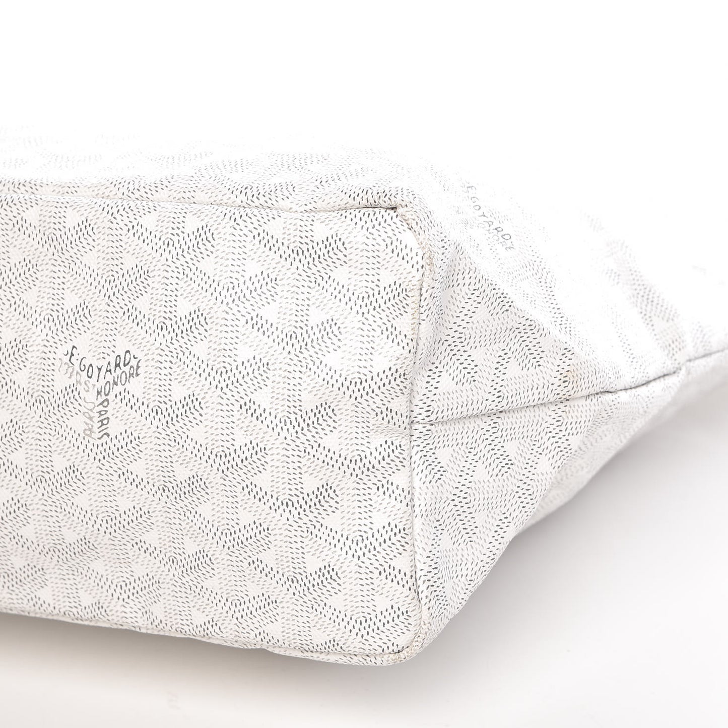 Goyardine Fidji Zip Hobo White