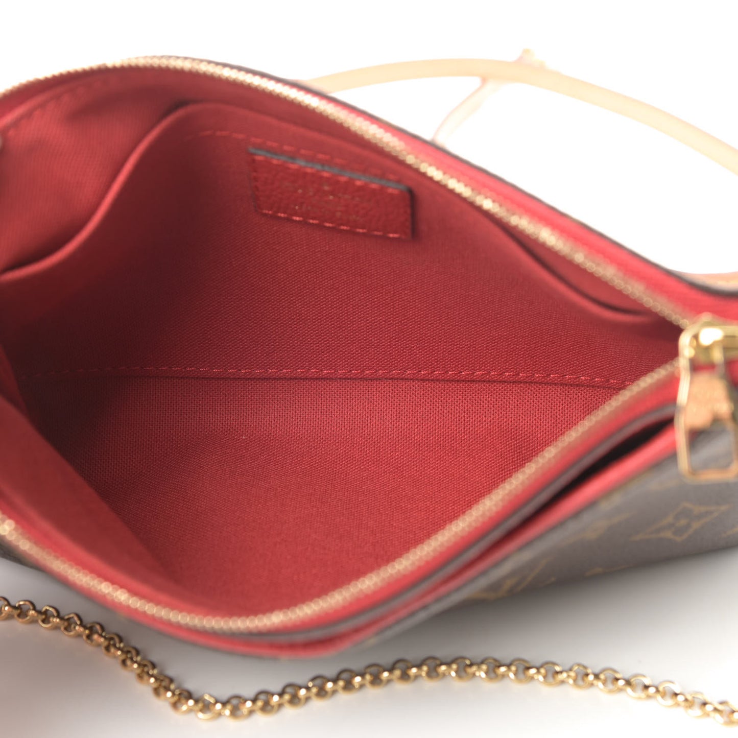 Monogram Pallas Clutch Cherry