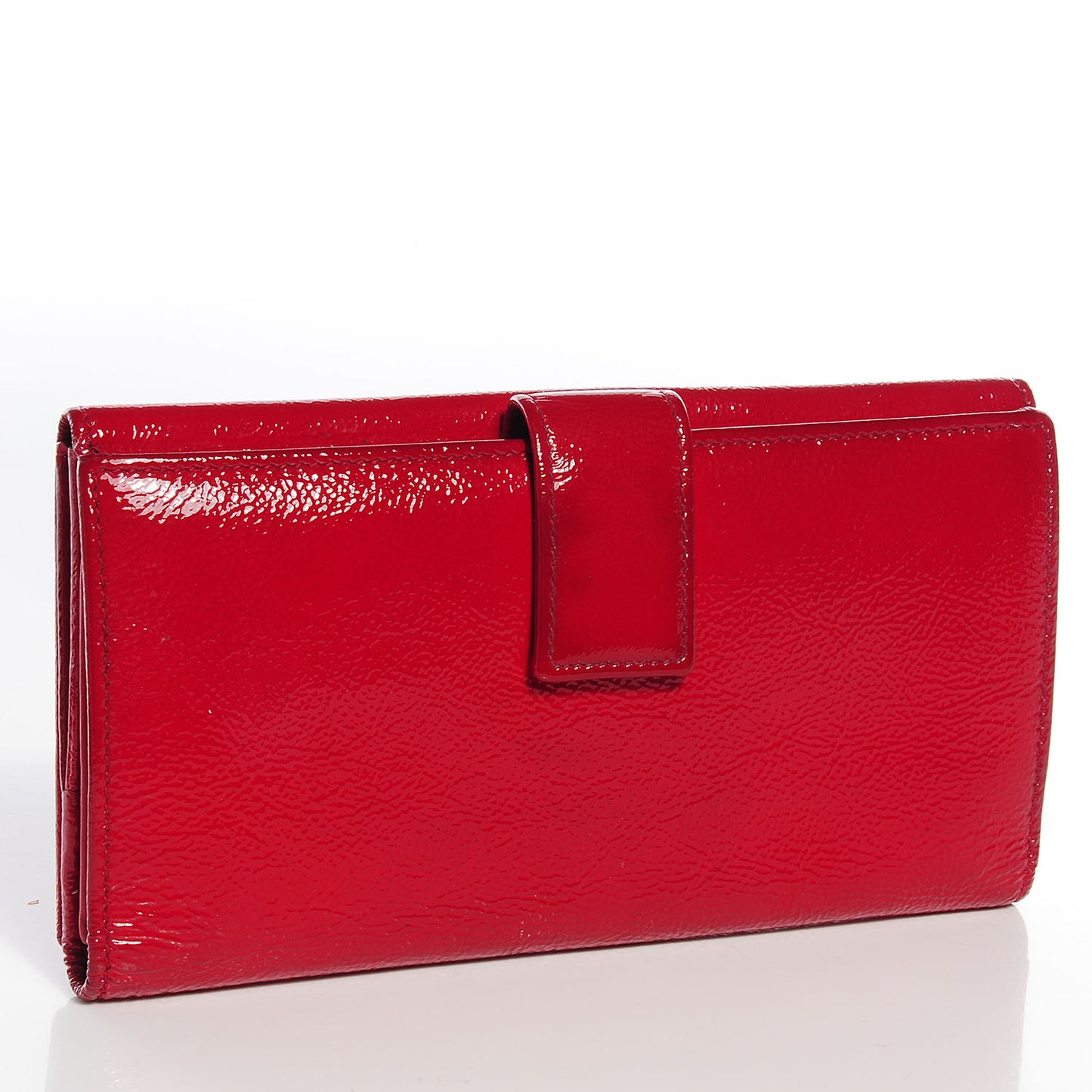 Patent Belle De Jour Continental Wallet Rouge