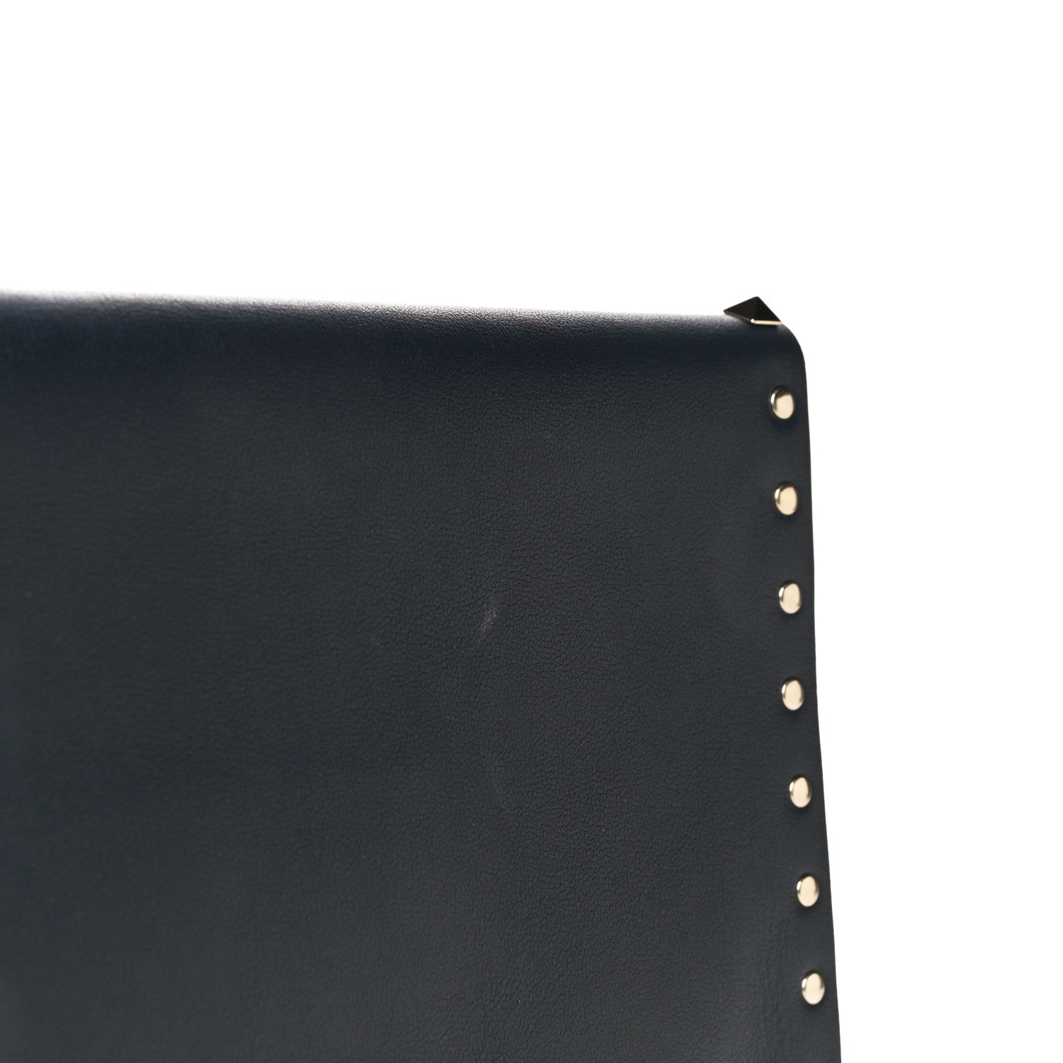 Valentino Garavani Vitello Large Rockstud Envelope Clutch Navy 10 of 15