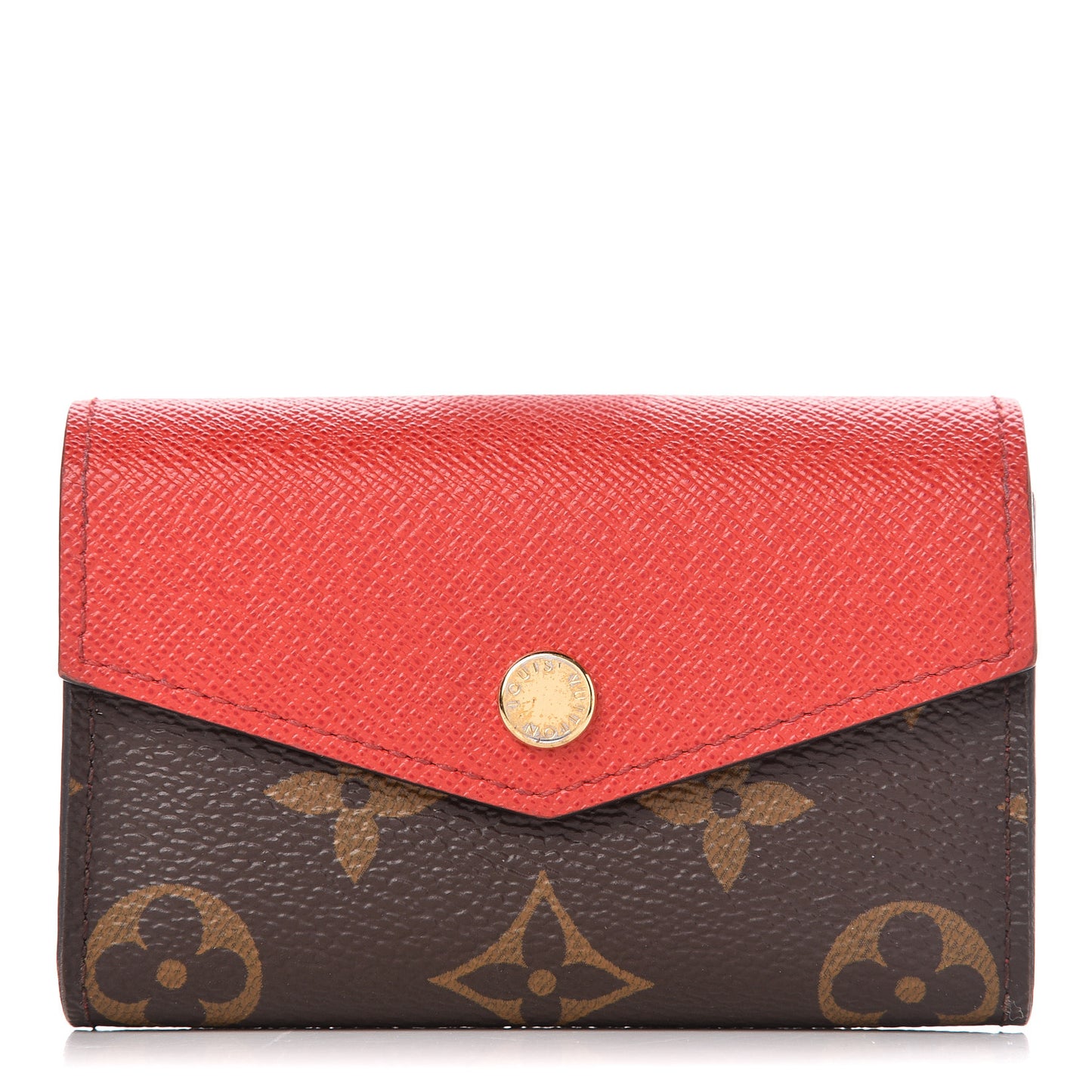 Monogram Sarah Multicartes Coquelicot