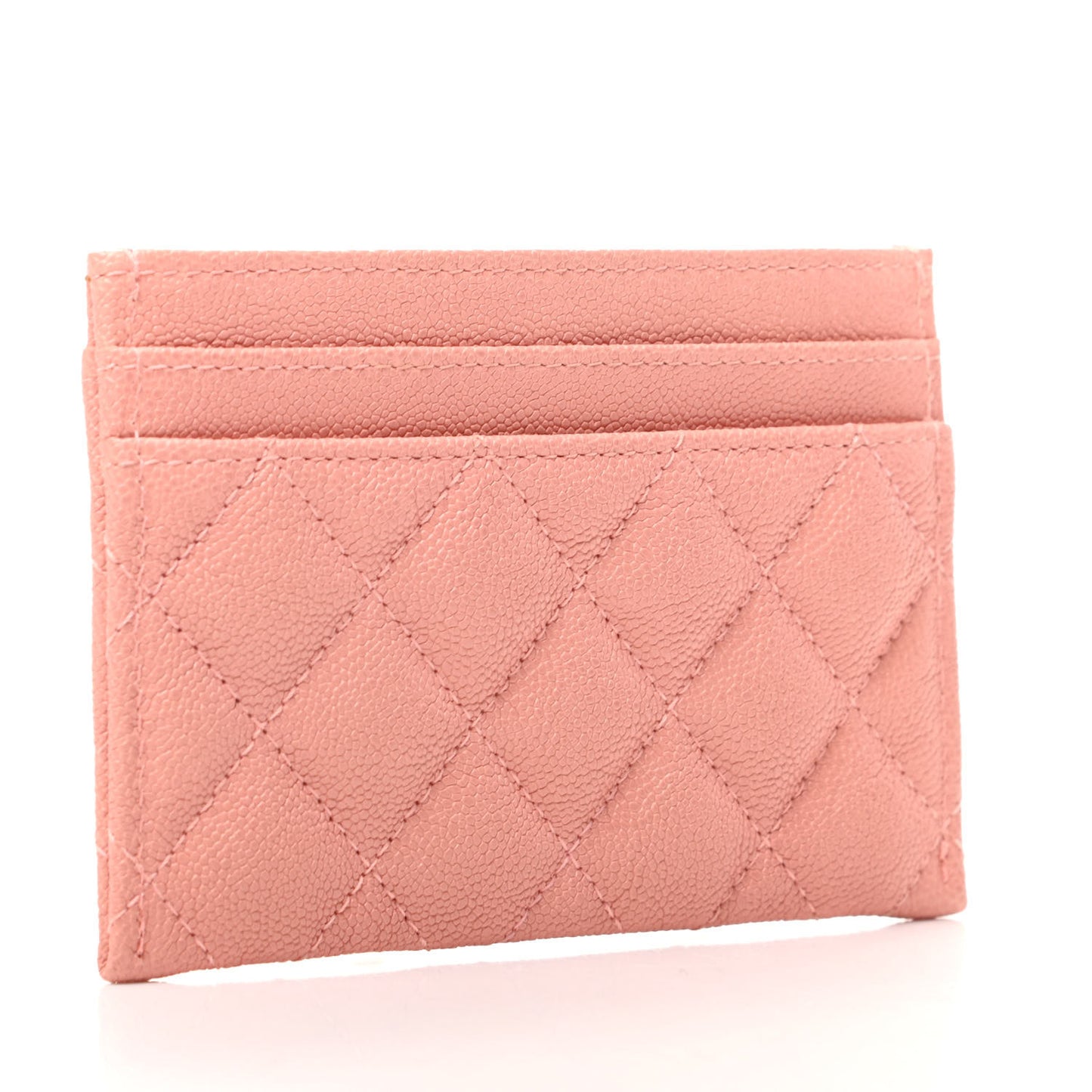 Caviar Quilted Boy Card Holder Pink