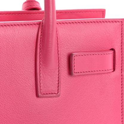 Saint Laurent Calfskin Nano Sac De Jour Lipstick Fuchsia 11 of 16