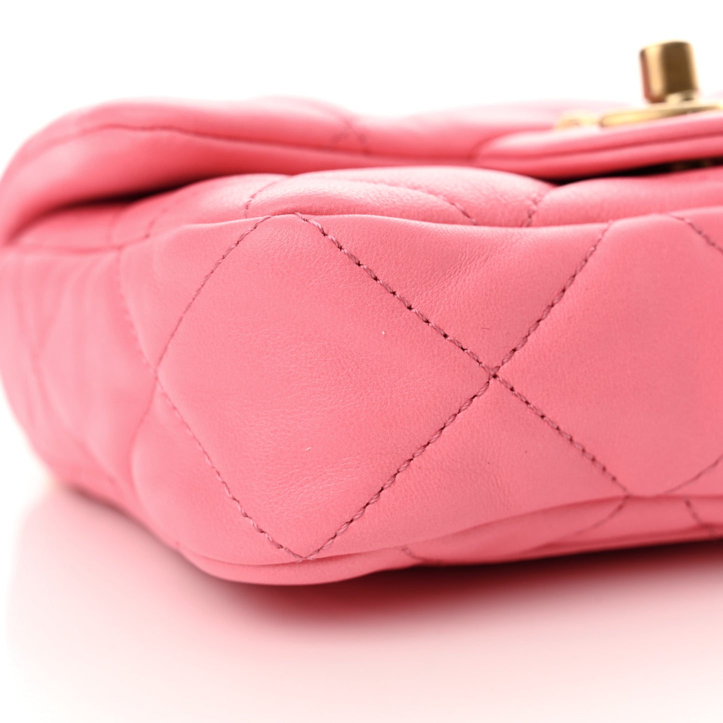 Lambskin Quilted Mini Funky Town Flap Pink