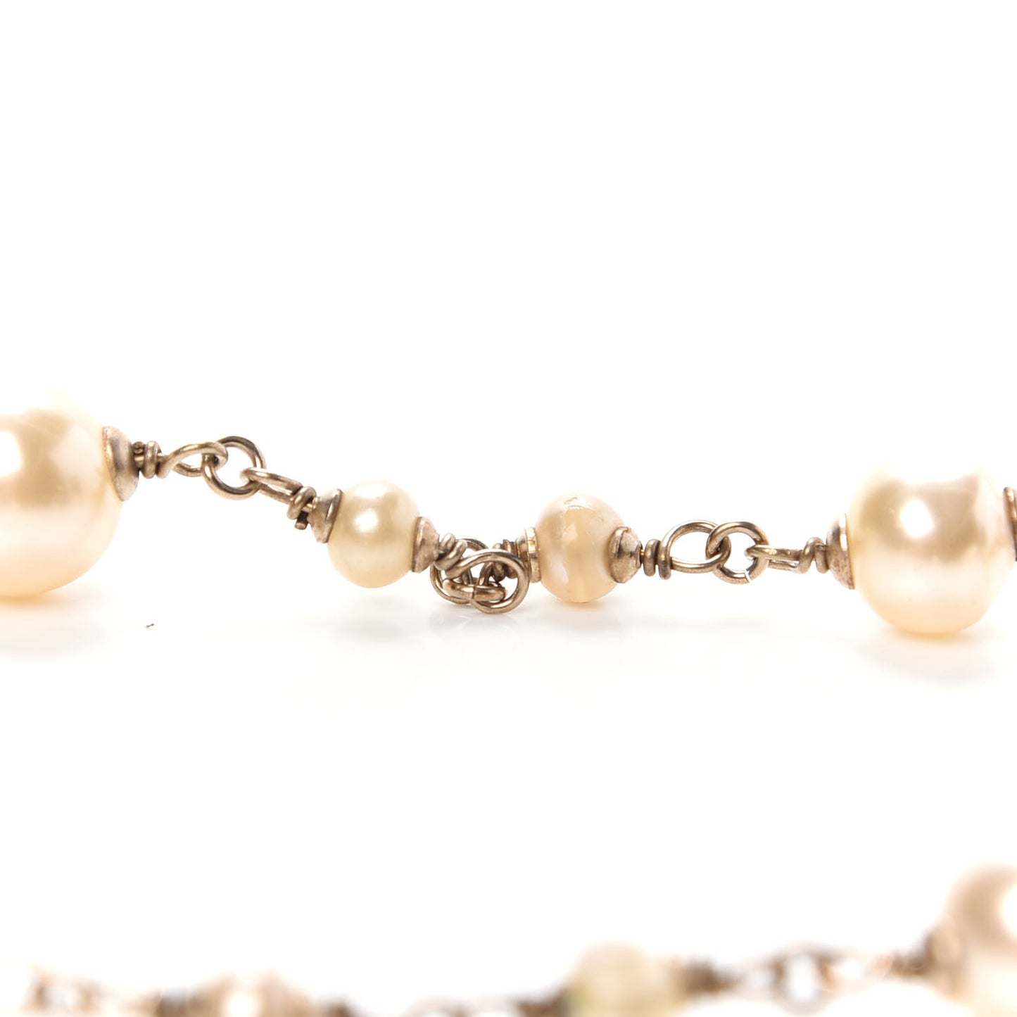 Irregular Pearl CC Belt Light Gold