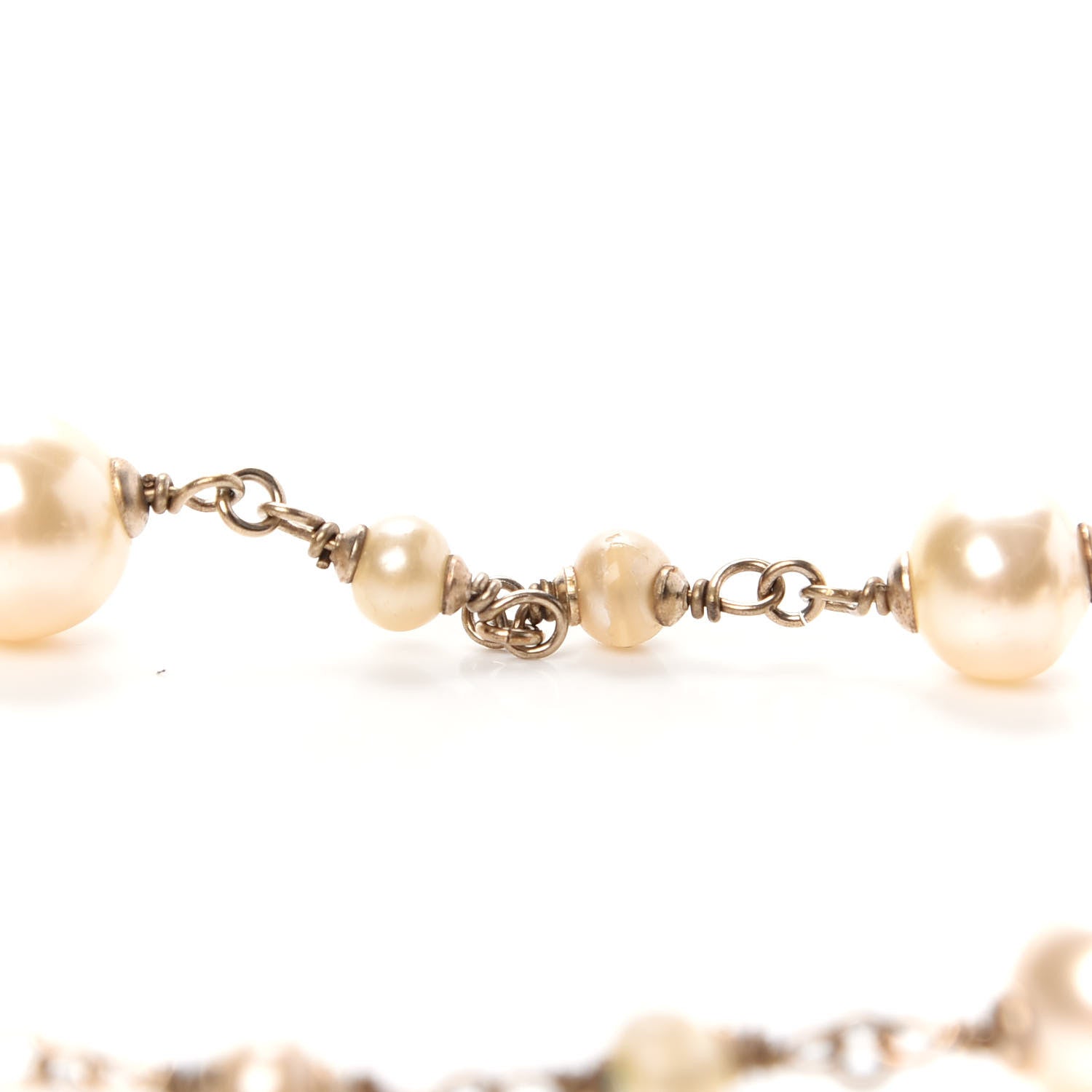 Chanel Irregular Pearl CC Belt Light Gold 5 of 5