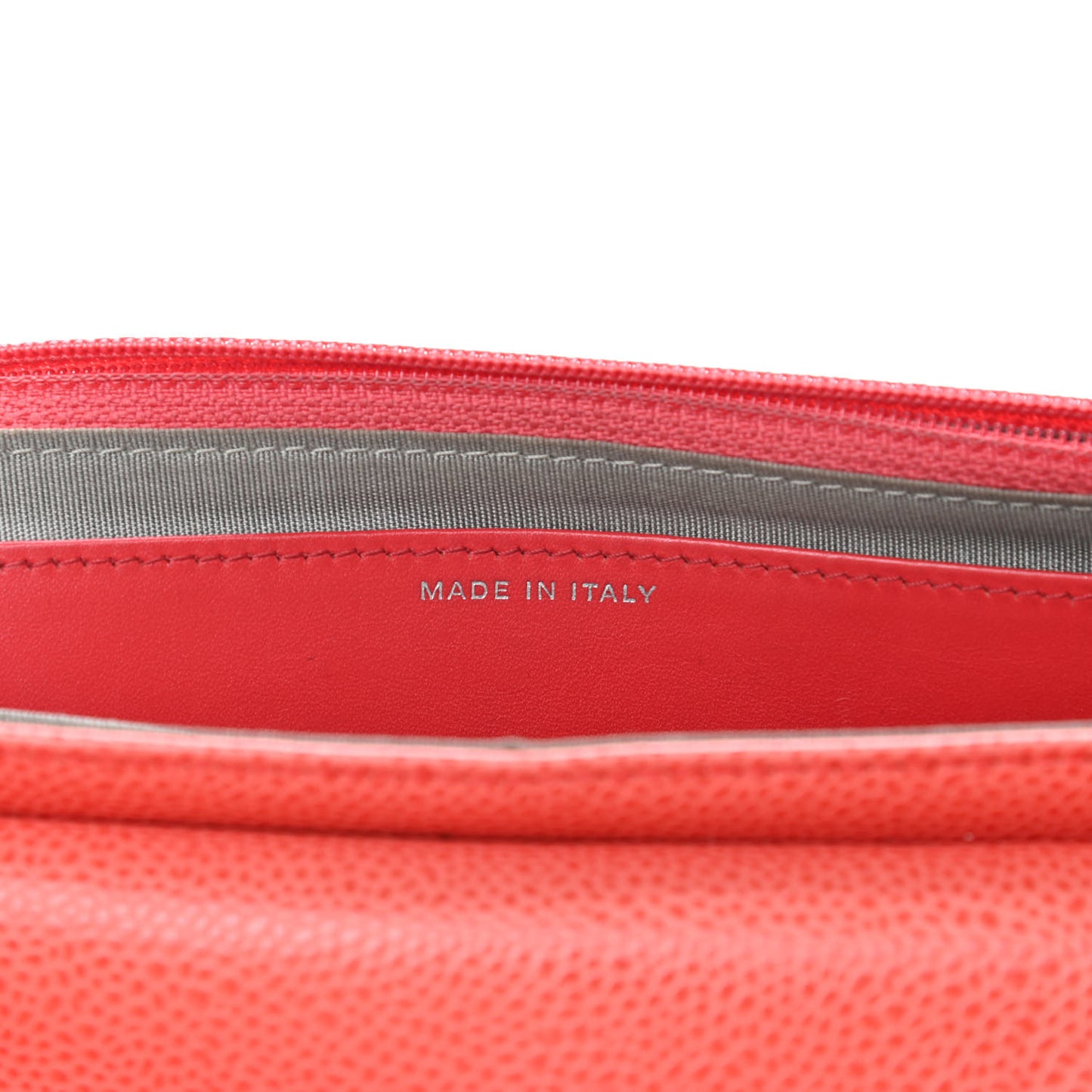 Caviar Half Moon Wallet On Chain WOC Coral