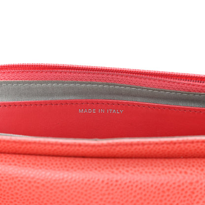 Chanel Caviar Half Moon Wallet On Chain WOC Coral 7 of 11