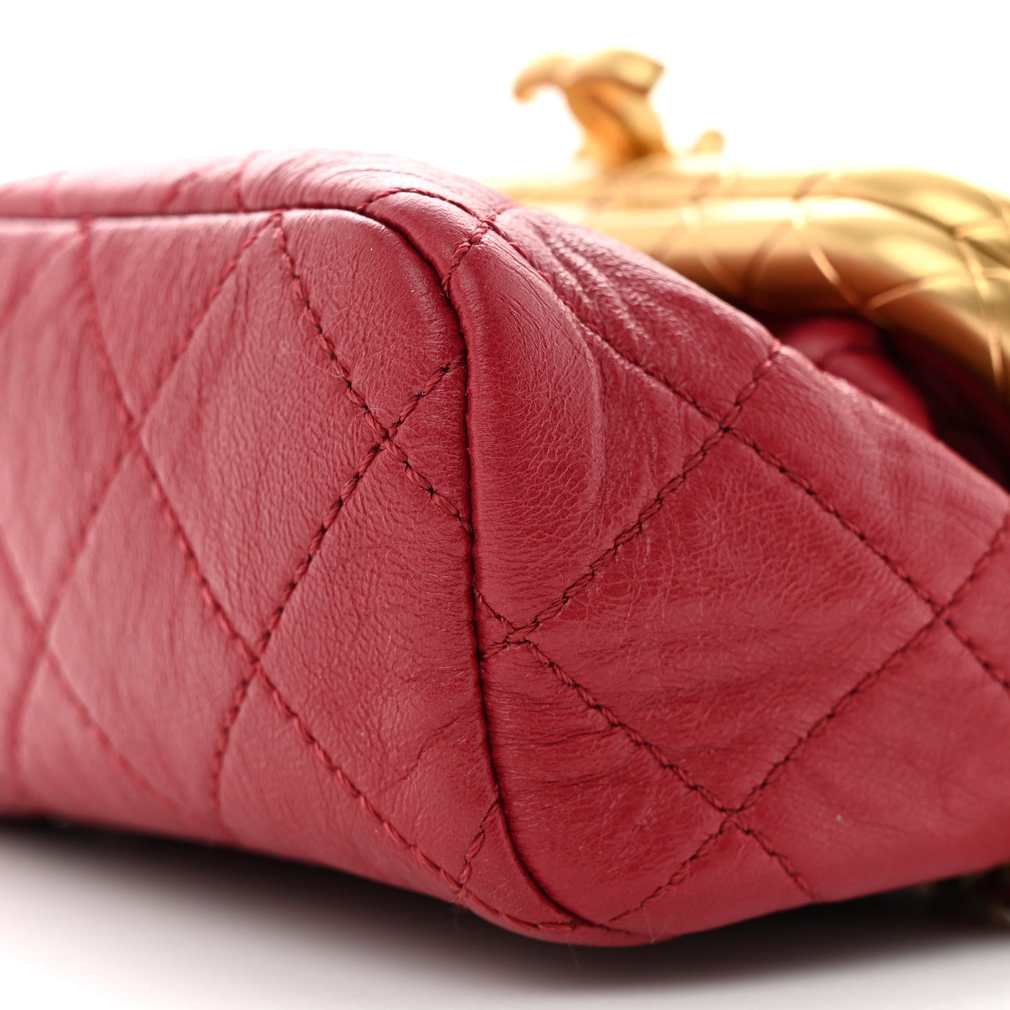 Lambskin Quilted Micro My Crush Bag Red