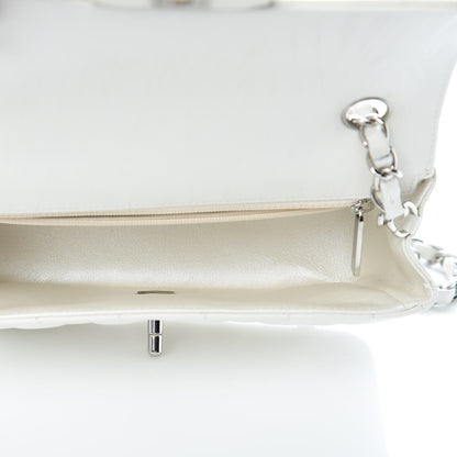 Chanel Calfskin Quilted Mini Rectangular Flap White 6 of 9