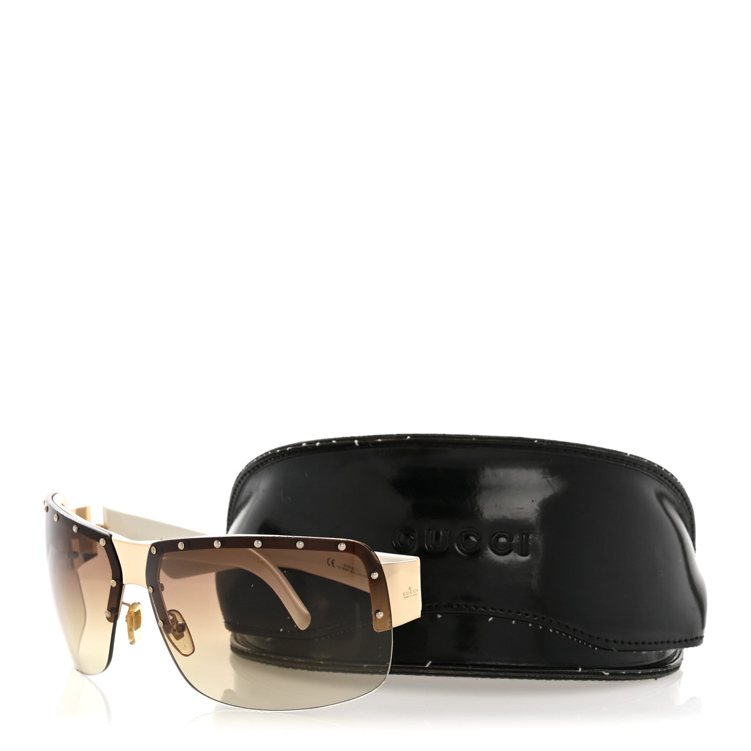 Gucci Studded Sunglasses 1819S White 1851920 – FASHIONPHILE
