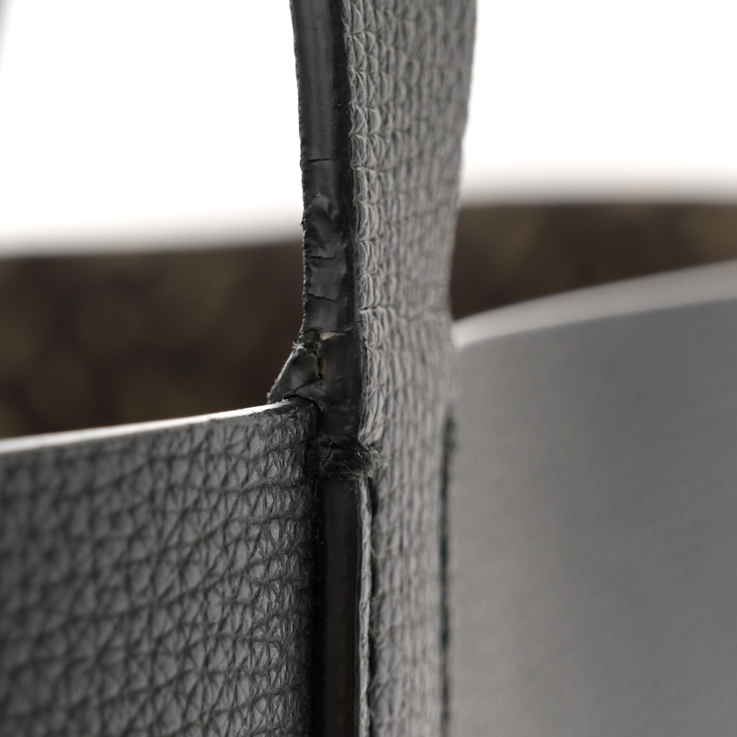Burberry Calfskin TB Motif Embossed Medium Tote Black 11 of 11