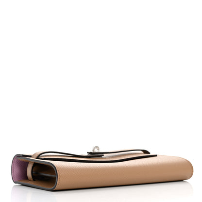 Hermes Epsom Verso Kelly Wallet To Go Chai Mauve Sylvestre 3 of 12