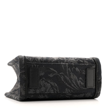 Versace Jacquard Barocco Extra Small Athena Tote Black 4 of 13
