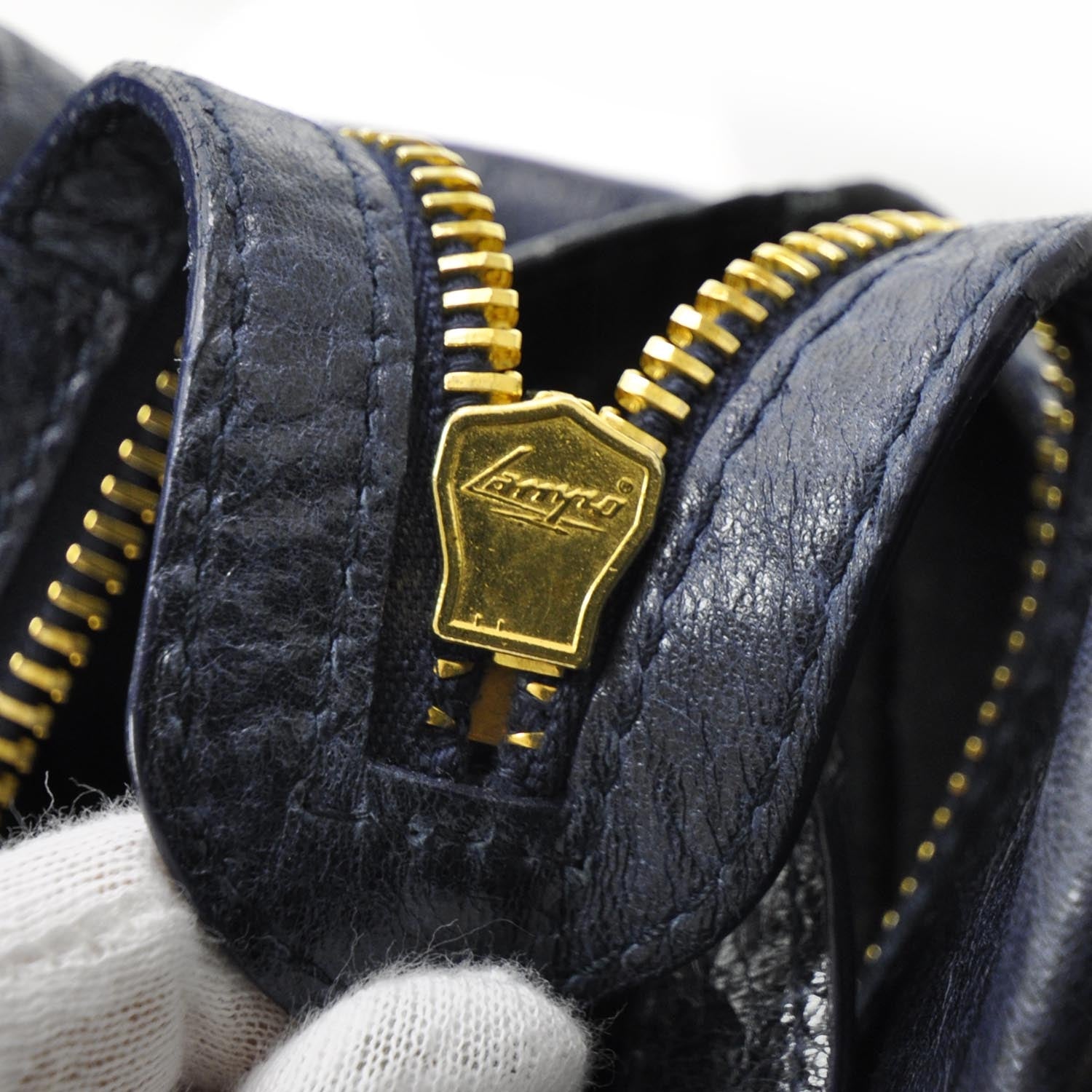 Balenciaga Agneau Giant Mid Day Bleu Marine GGH 10 of 12
