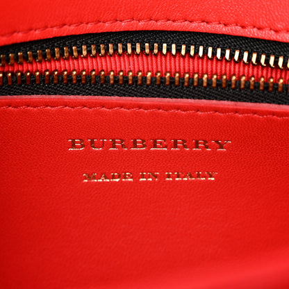 Burberry Patent 1983 Knight Check Link Shoulder Bag Bright Red 6 of 9