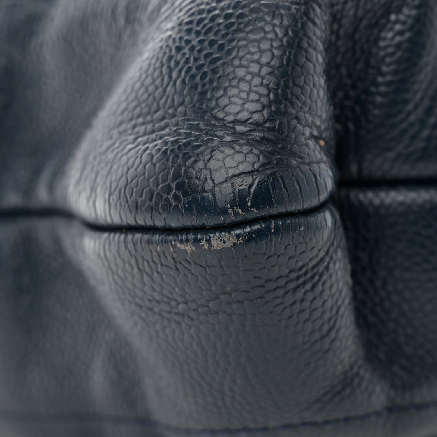 Chanel Caviar CC Timeless Shopping Tote Navy 13 of 14
