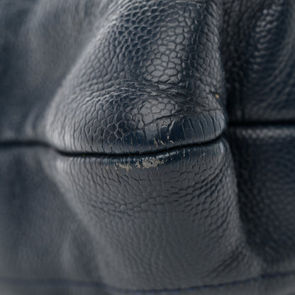 Chanel Caviar CC Timeless Shopping Tote Navy 13 of 14