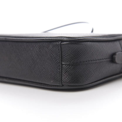 Prada Saffiano Lux Small Camera Crossbody Bag Black 7 of 8