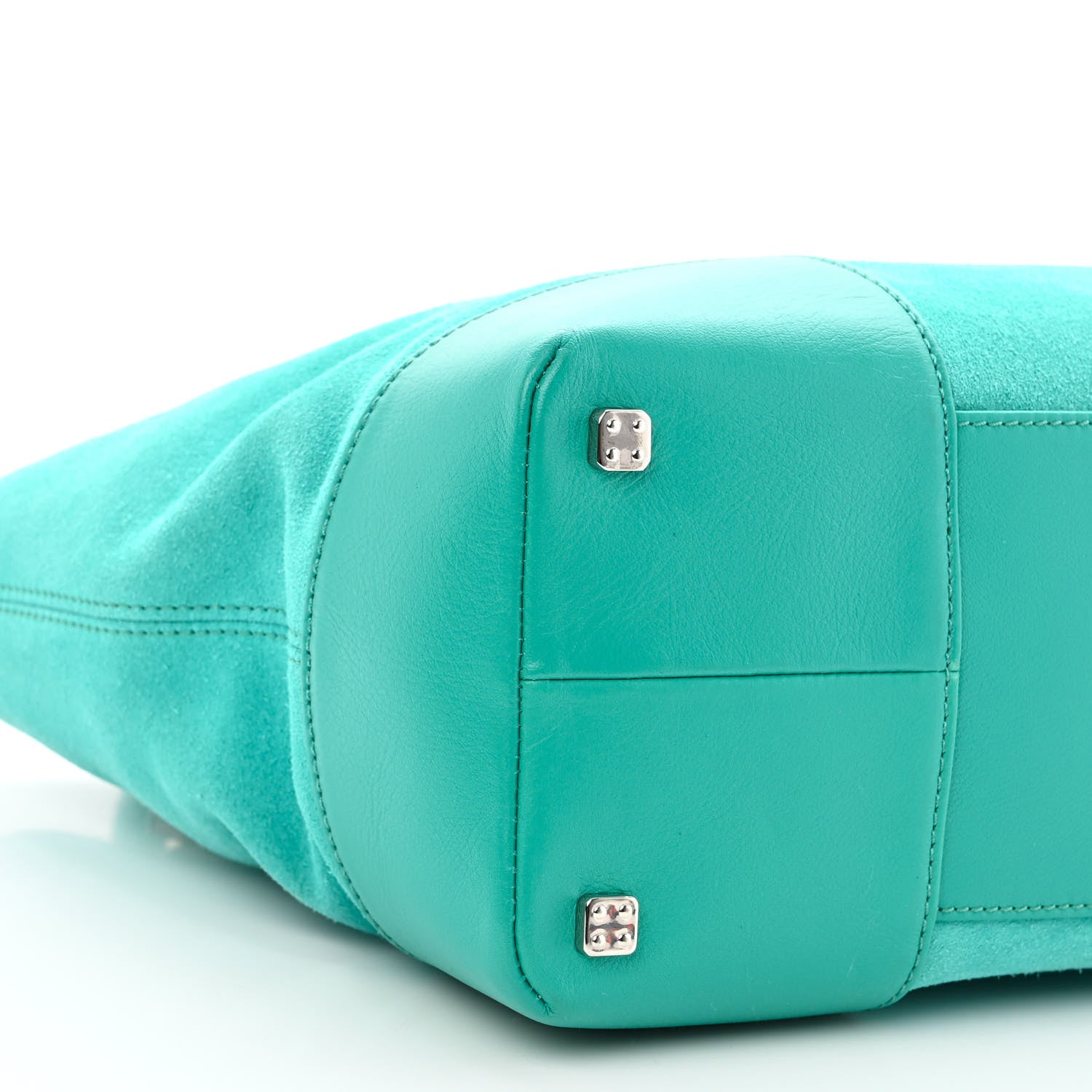 Loewe Suede Calfskin Amazona Turquoise 9 of 10