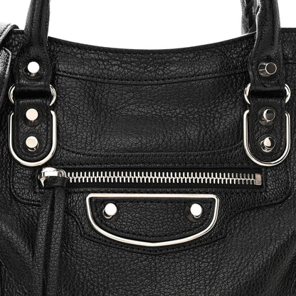 Balenciaga Chevre Silver Metallic Edge Hardware S City Black 8 of 11