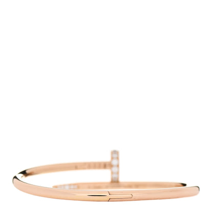 Cartier 18K Pink Gold Diamond Juste Un Clou Bracelet 16 2 of 3