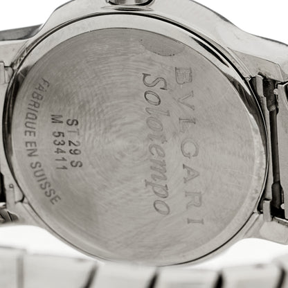 Bulgari Stainless Steel 29mm Solotempo Quartz Watch Black 4 of 4